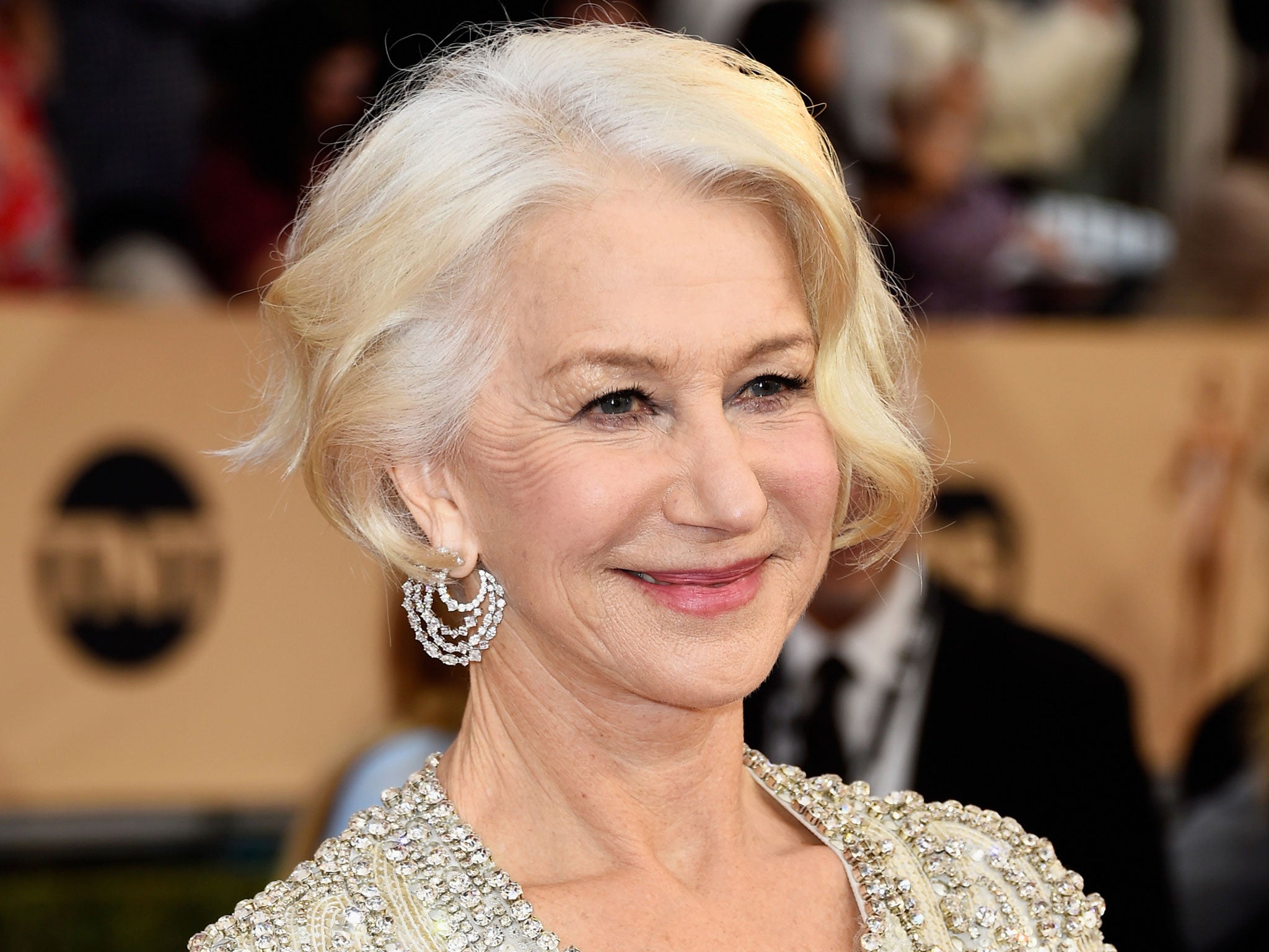 Actress Helen Mirren attends the 22nd Annual Screen Actors Guild Awards at The Shrine Auditorium on January 30, 2016 in Los Angeles, California. (