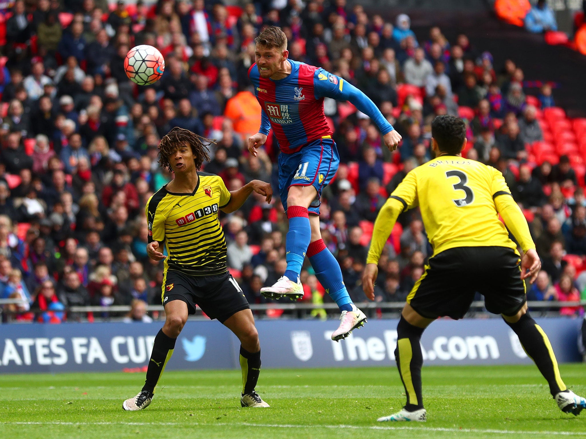 Connor Wickham scores for Crystal Palace in the semi-final