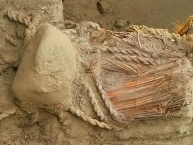 The mummified woman is believed to be between 40 and 50 years old