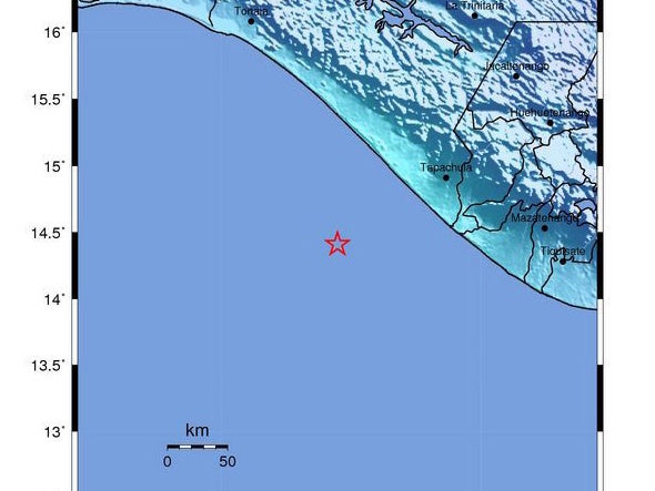 The quake struck 81km off the cost of Chiapas, Mexico