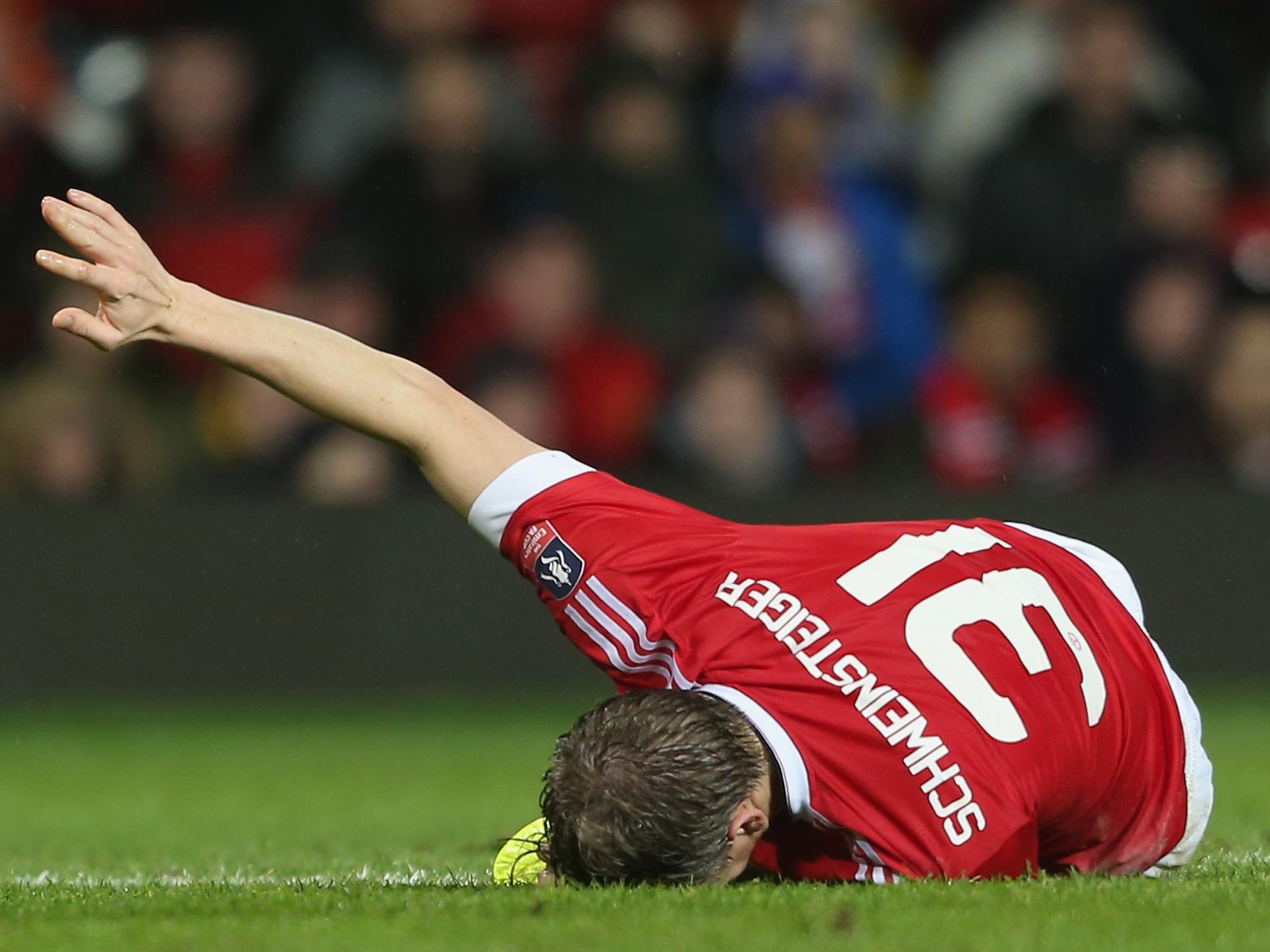 Bastian Schweinsteiger missed much of Manchester United's season