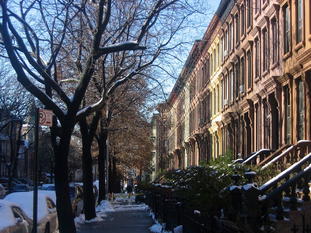 Brownstones line a block in Bed-Stuy Mike Groen/Flickr