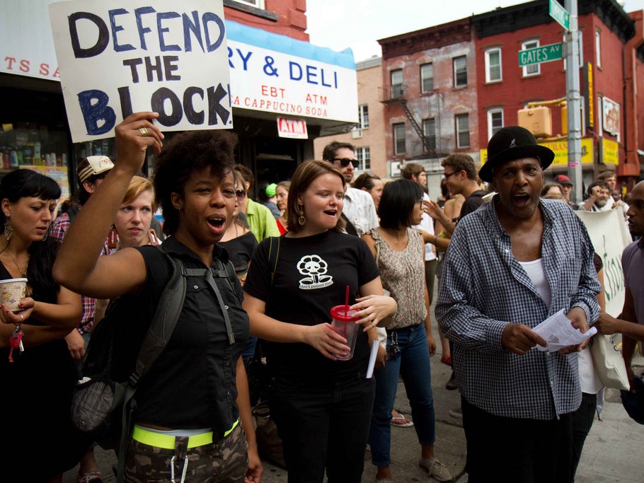 Community activists protest the eviction of an elderly Bed-Stuy resident Michael Premo/Flickr