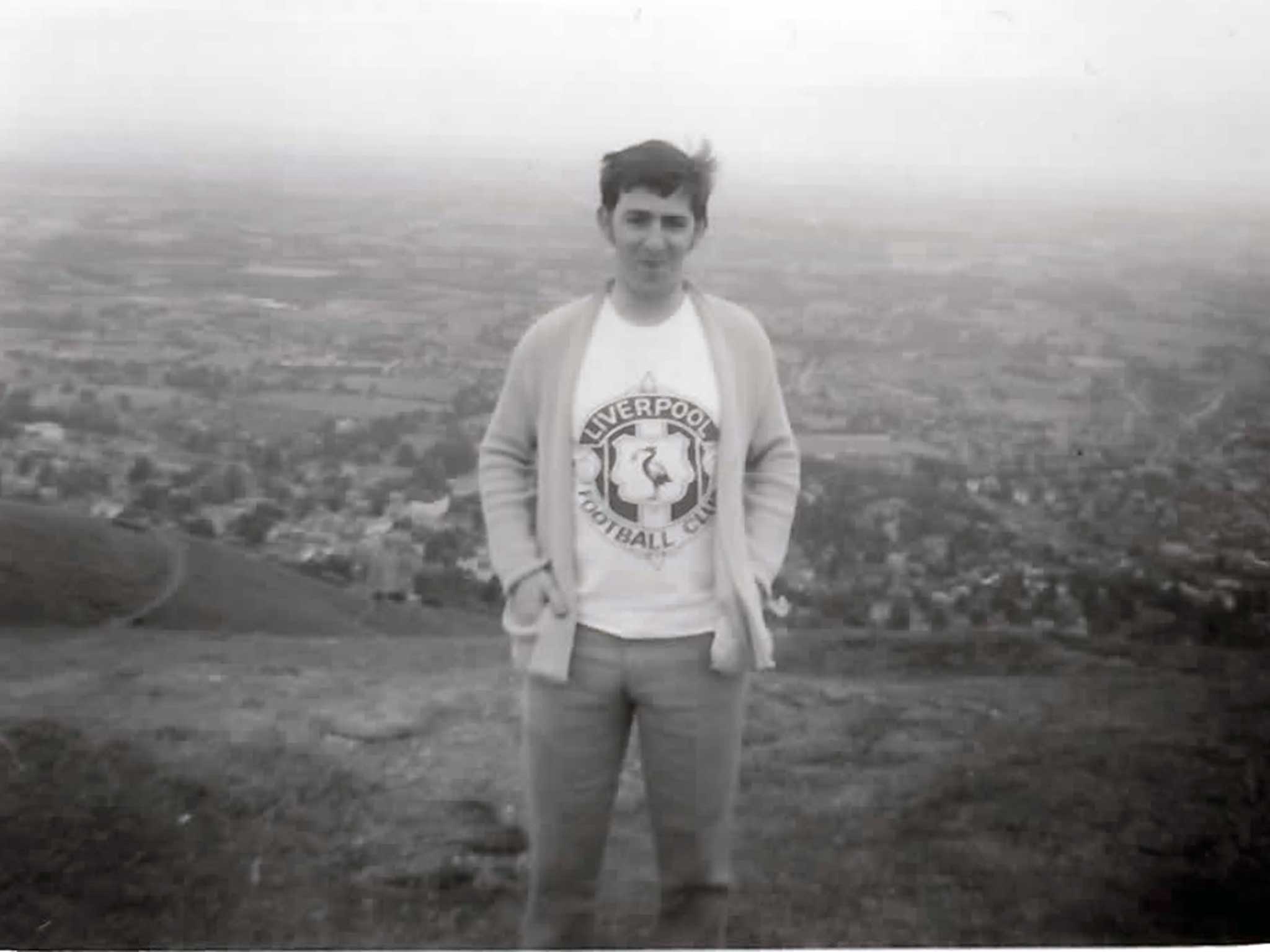 Arthur Horrocks in his Liverpool top