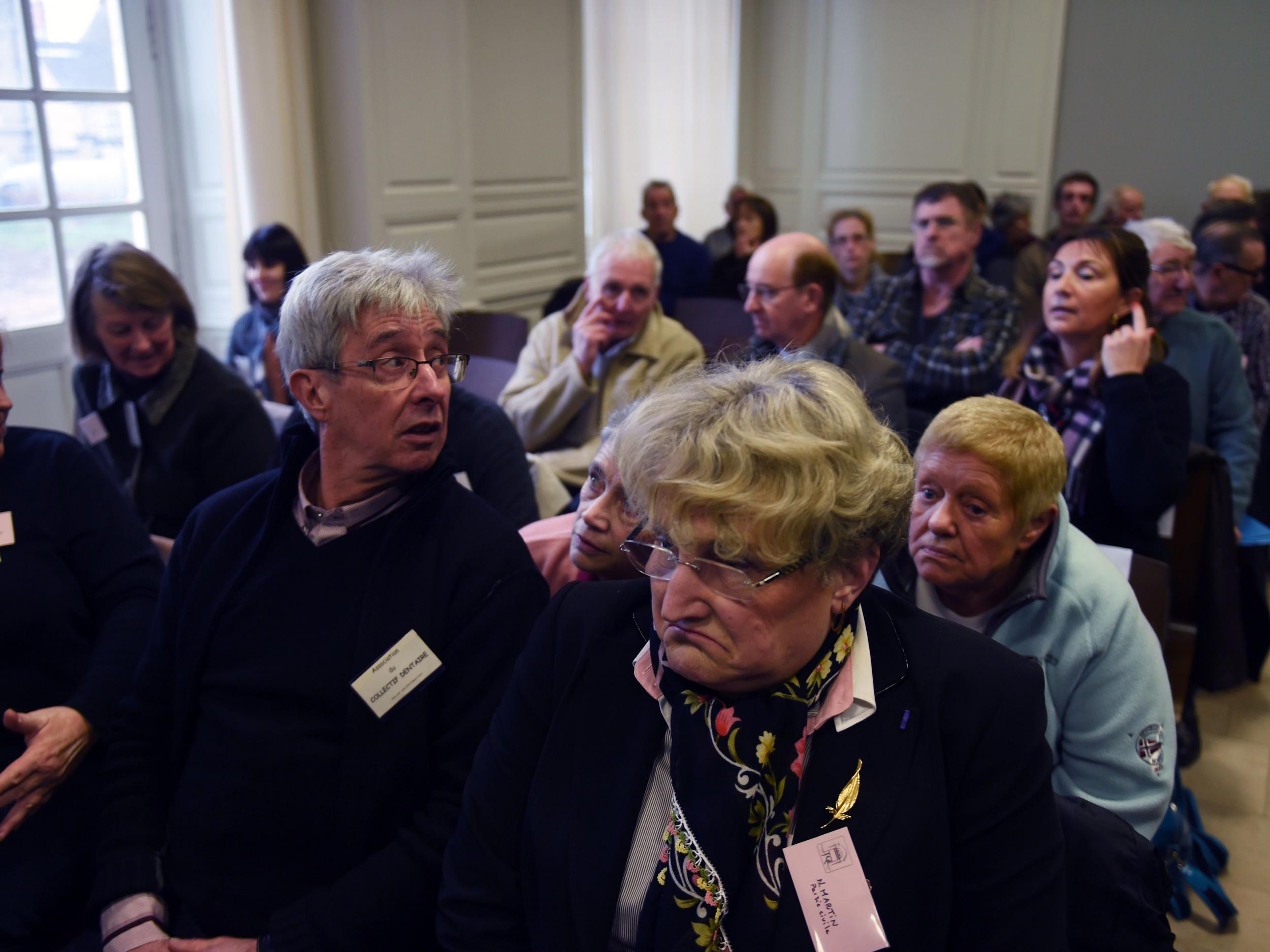 Victims at the trial of 'horror dentist' Jacobus Van Nierop in central France