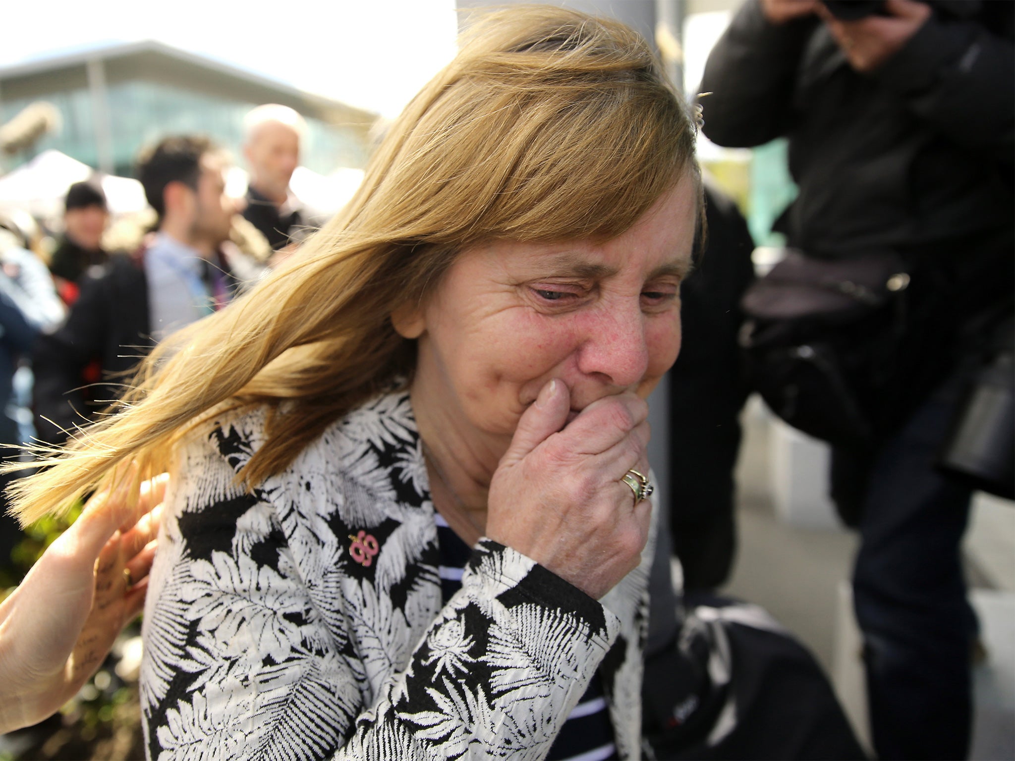 &#13;
An emotional Margaret Aspinall following the verdict (Getty Images)&#13;