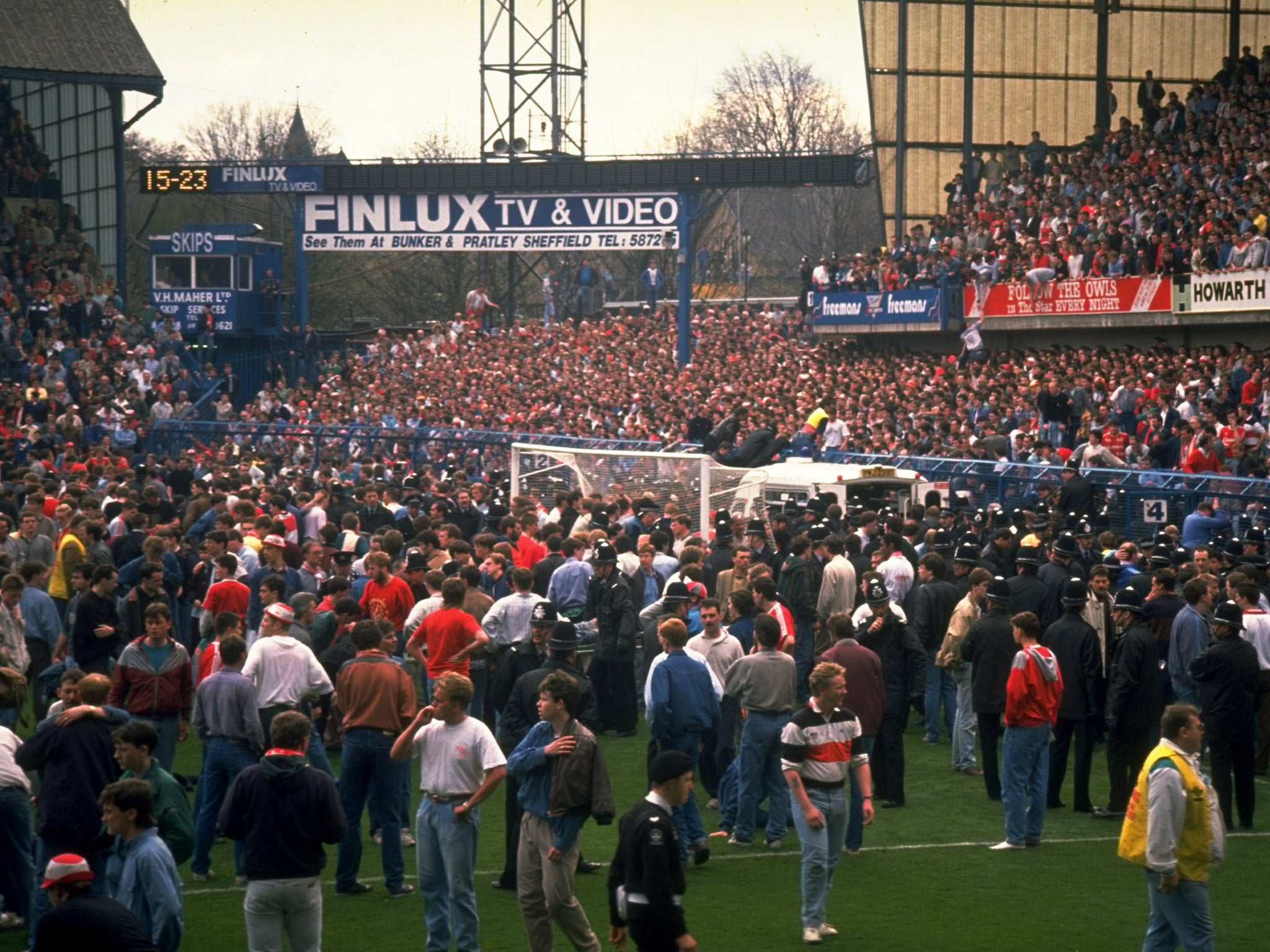 Mr Nuttall claims to have been in the upper tier of the Leppings Lane End