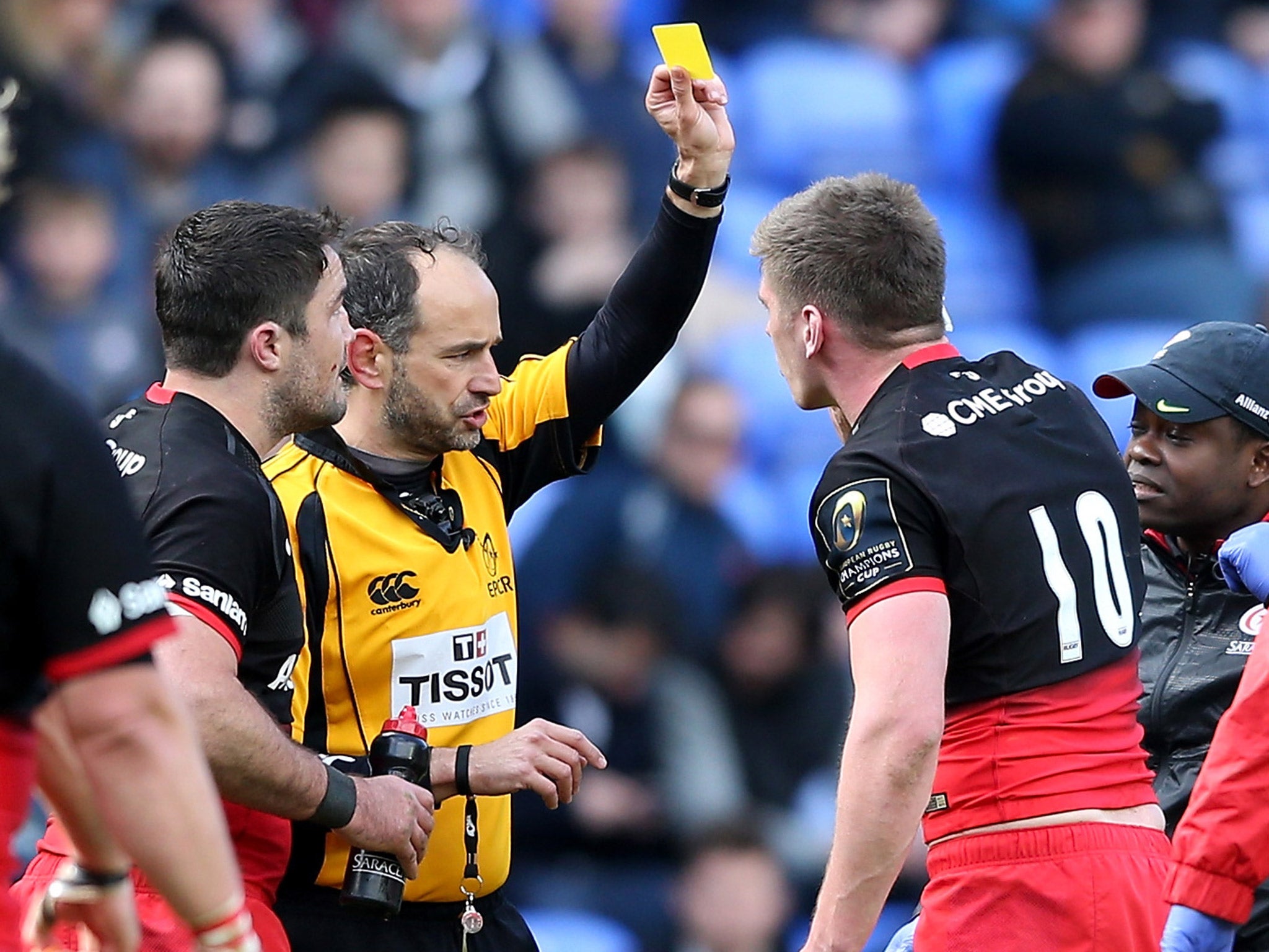 
Owen Farrell has been given a two-week ban 