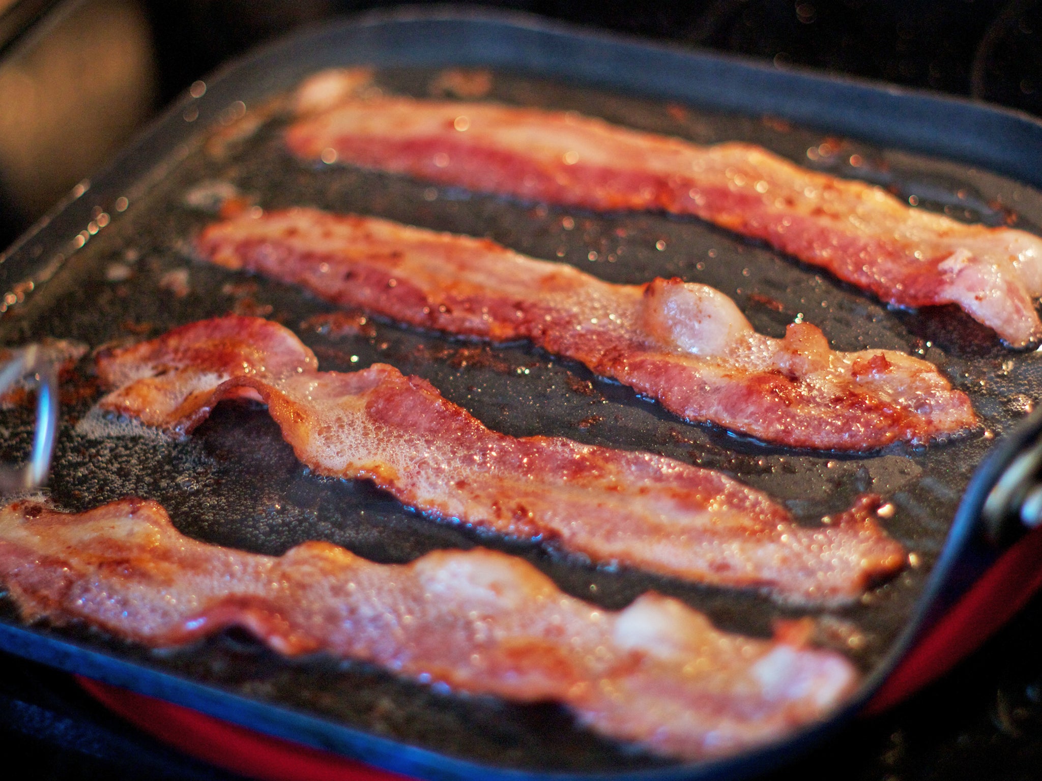 Eating 50g of bacon a day can increase the risk of dying from heart disease by 24 per cent