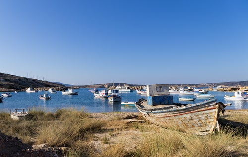 Koufonisia's many fishing boats