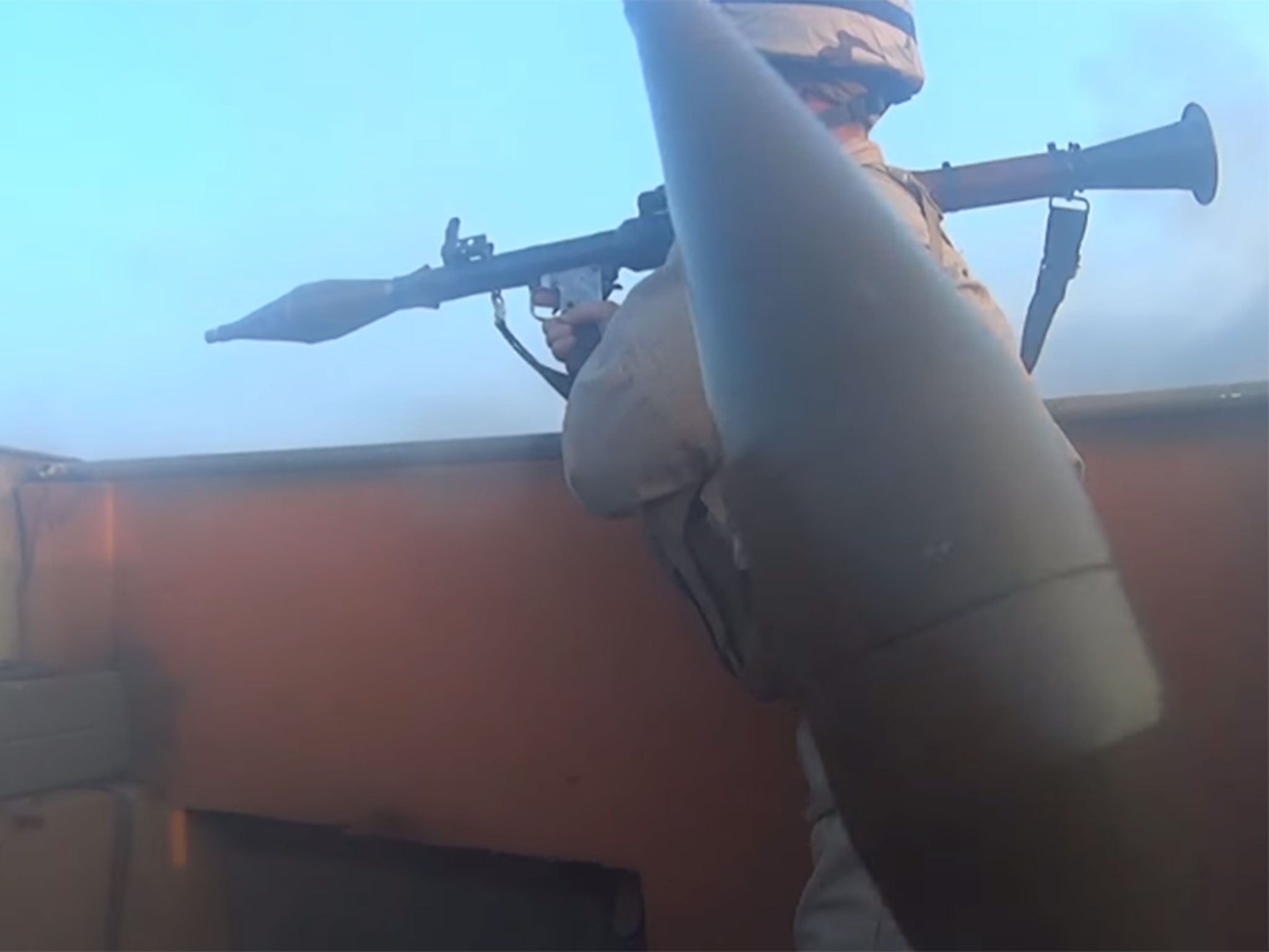 Vice News obtained a video which purports to show a group of Isis fighters in a battle north of Mosul