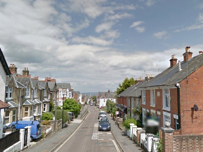 View of St Mary's Road, Cowes, Isle of Wight where the 'chemical incident' happened