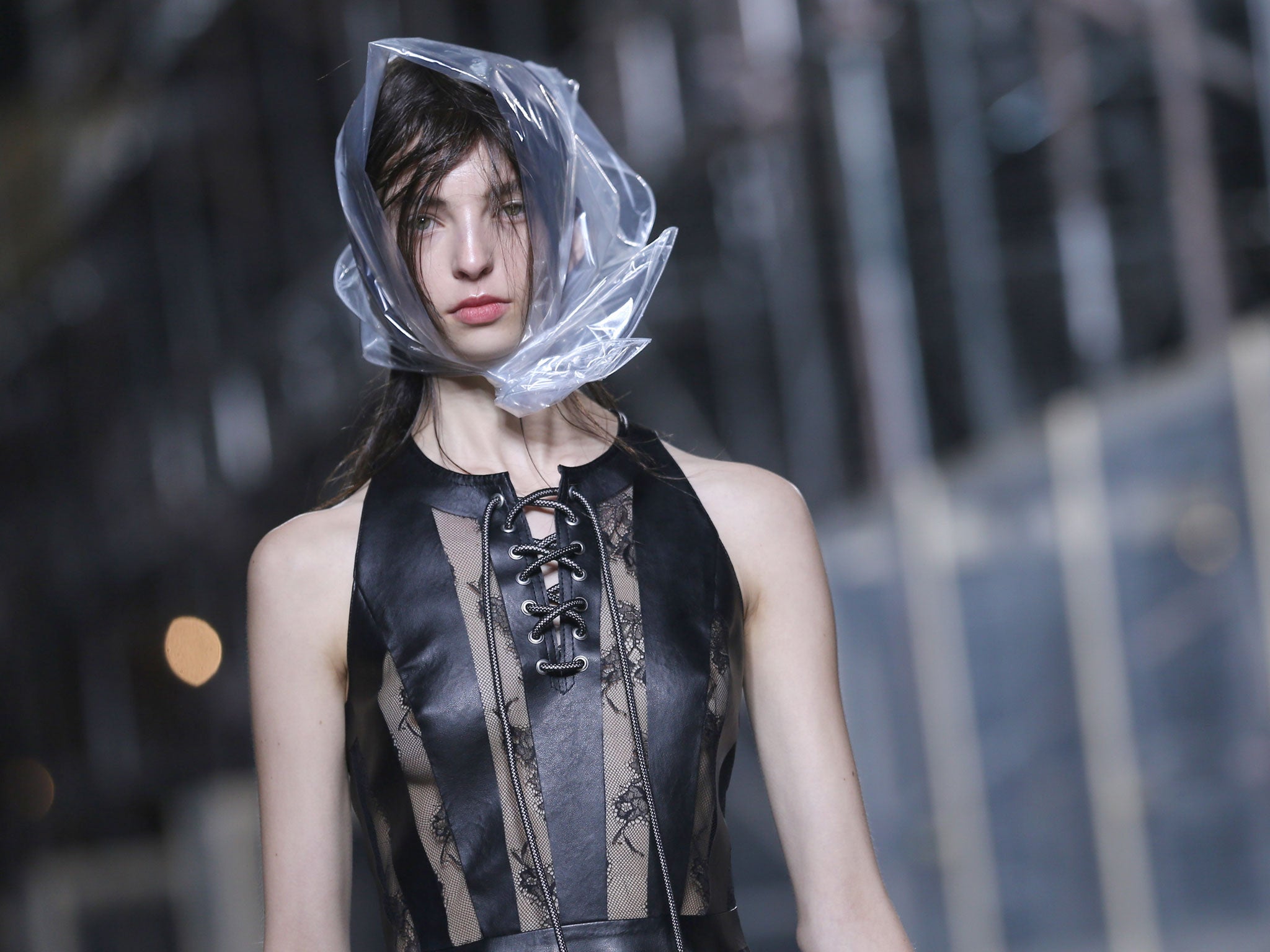 Christopher Kane offered PVC headscarves for autumn/winter