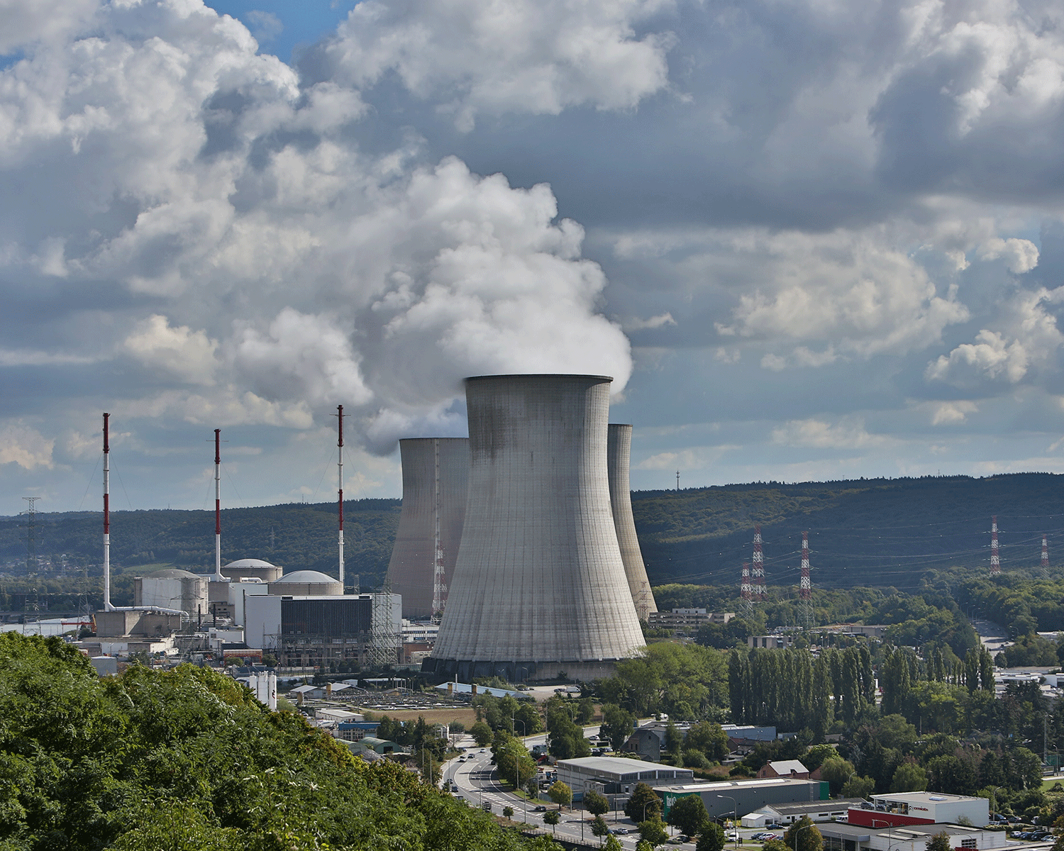 The Tihange nuclear power plant, Tihange, Belgium, which has been found to have cracks