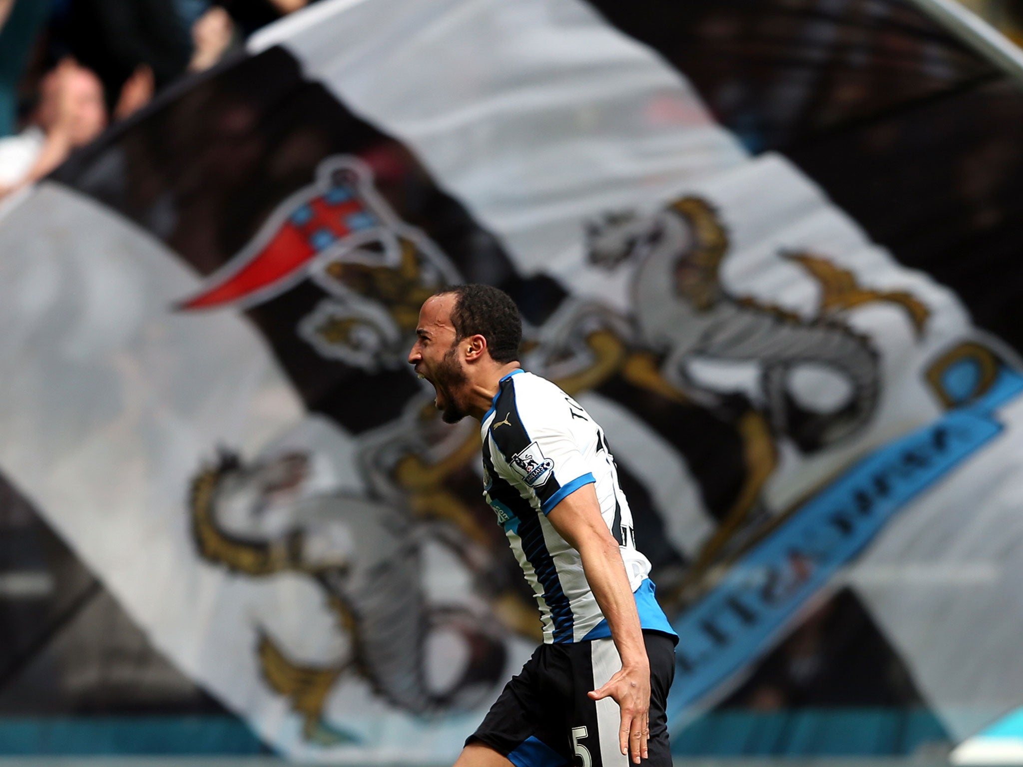 Andros Townsend celebrates scoring for Newcastle against Crystal Palace