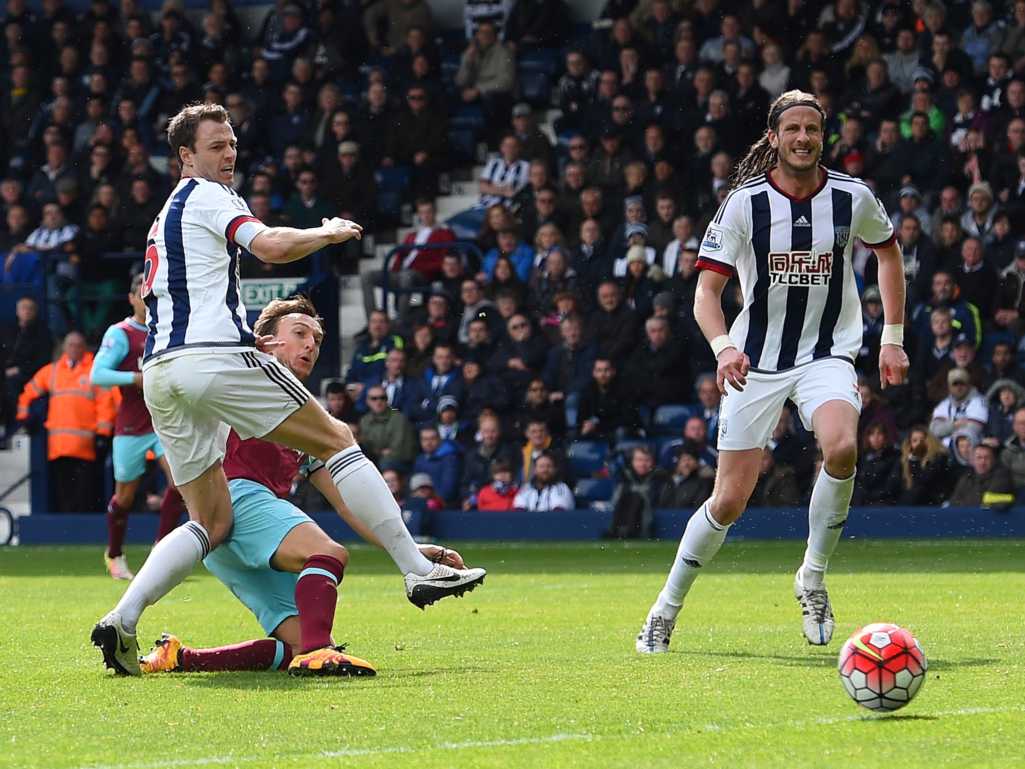 Noble doubled the away side's lead before the break