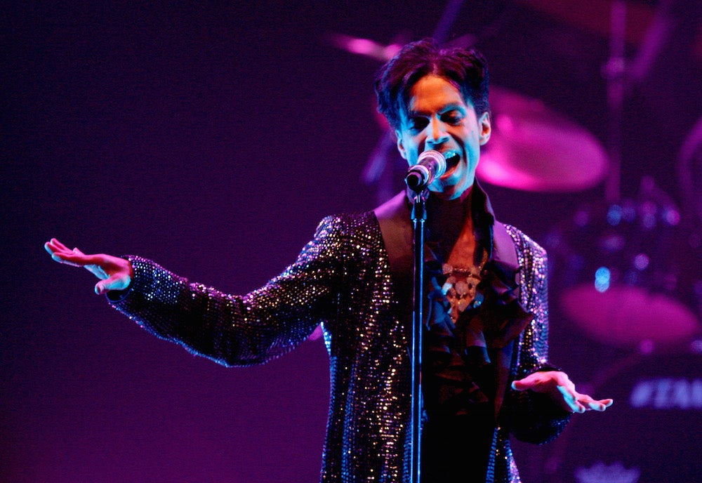 Prince gets down at the Conga Room in Los Angeles.