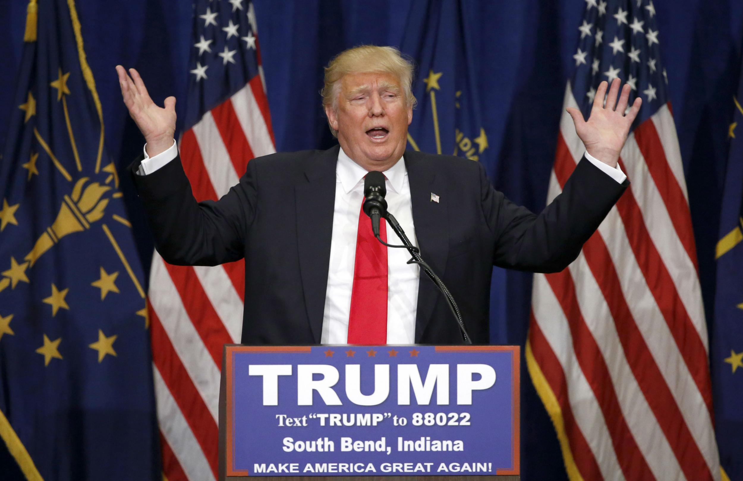 Donald Trump had said 'the race was over' if he won in Indiana