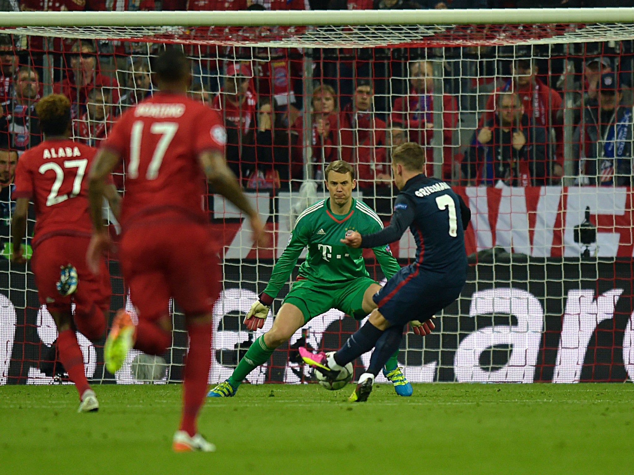 Antoine Griezmann beat the offside trap to score the crucial away goal