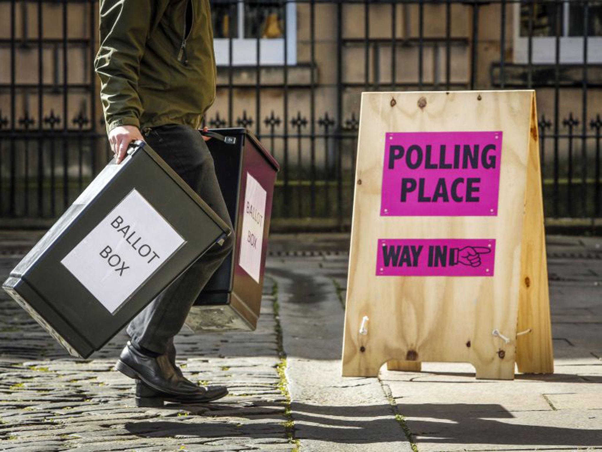 The Government will also consider proving greater powers to police to deal with intimidation near polling stations