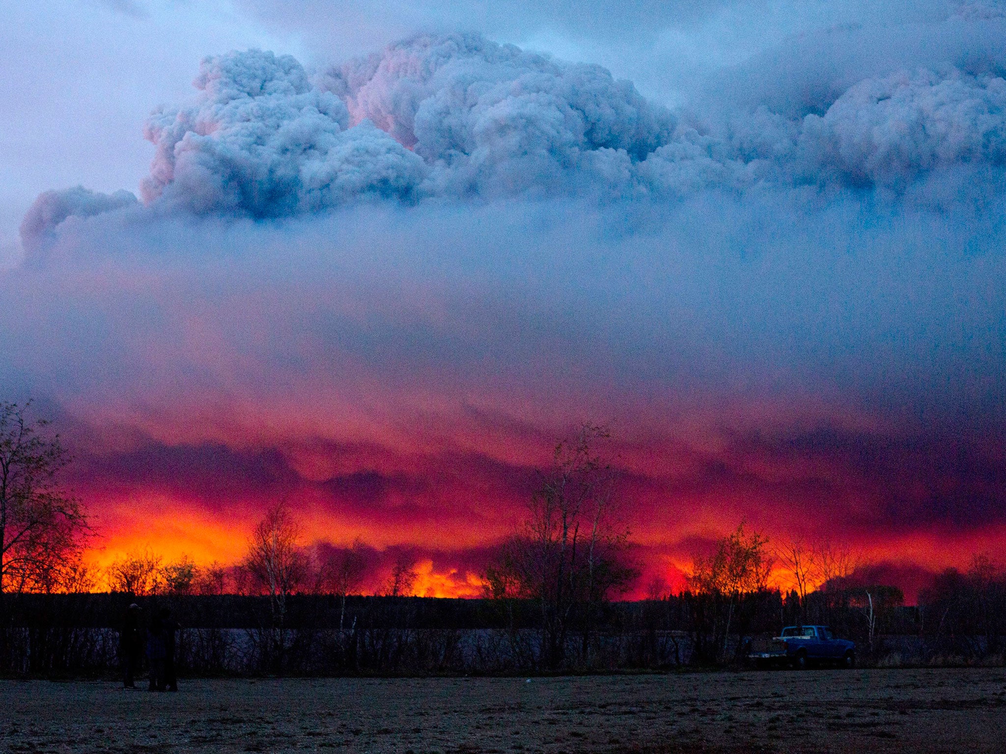 Alberta has declared a state of emergency as crews frantically hold back wind-whipped wildfires