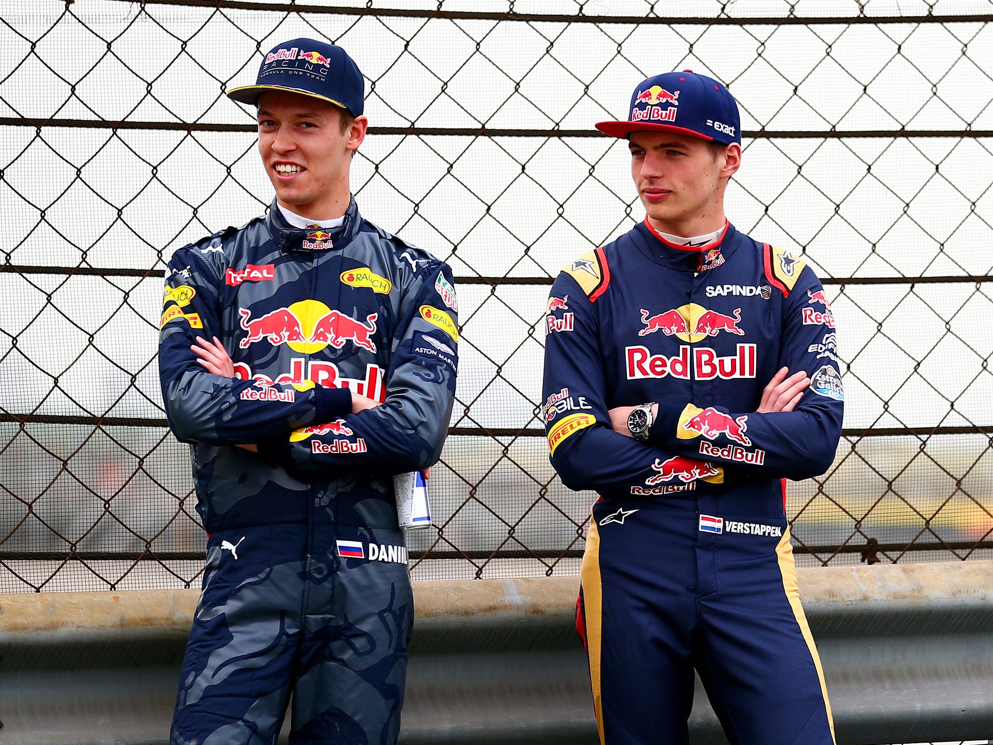 Daniil Kvyat (left) has been replaced by Max Verstappen (right) at Red Bull