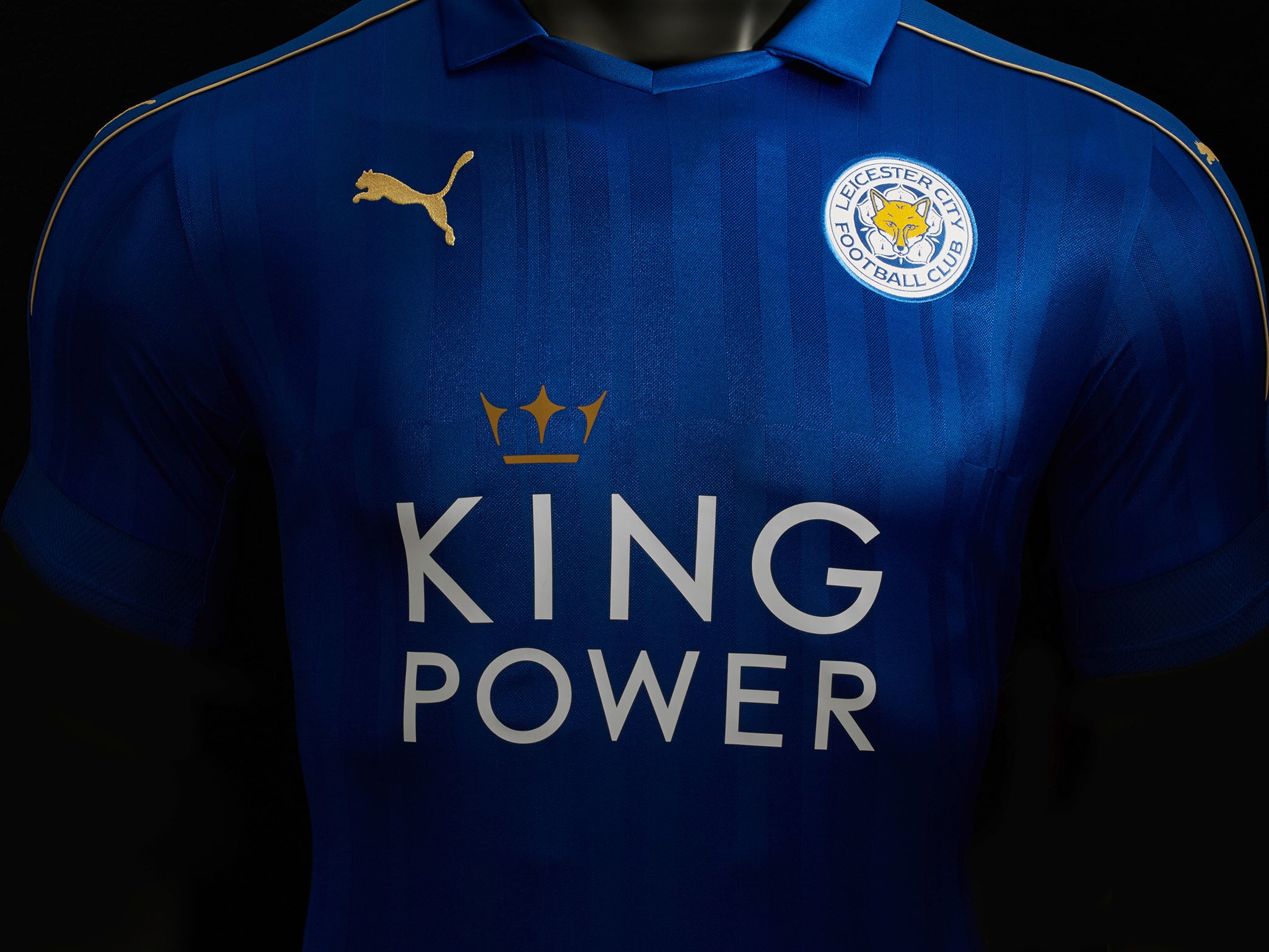 A close up of Leicester's new kit