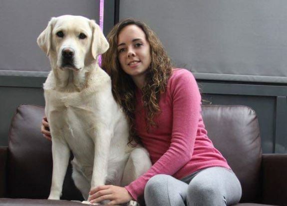 
Ms Reyes Martin has tunnel vision and said she cannot move independently properly without her stick or Jamie 