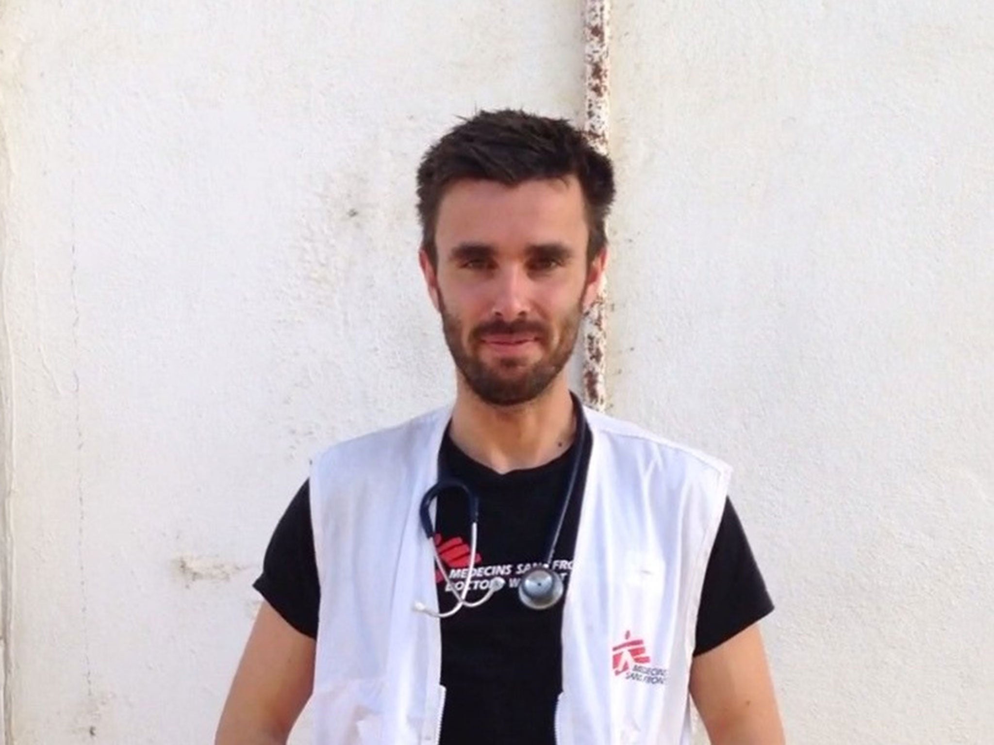 Dr Connor Kenny, who works at MSF's field clinic at the Idomeni refugee camp in Greece.