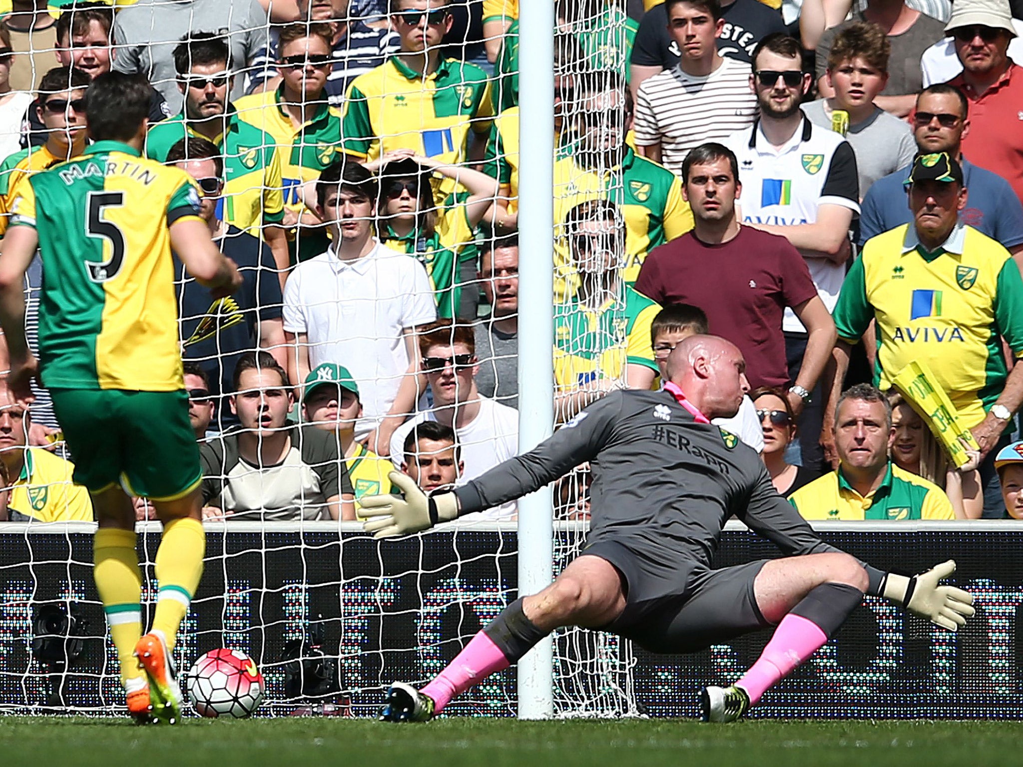 Exposed by his defence for the goal, the Norwich stopper did little wrong throughout and will be disappointed not have shut United out.
