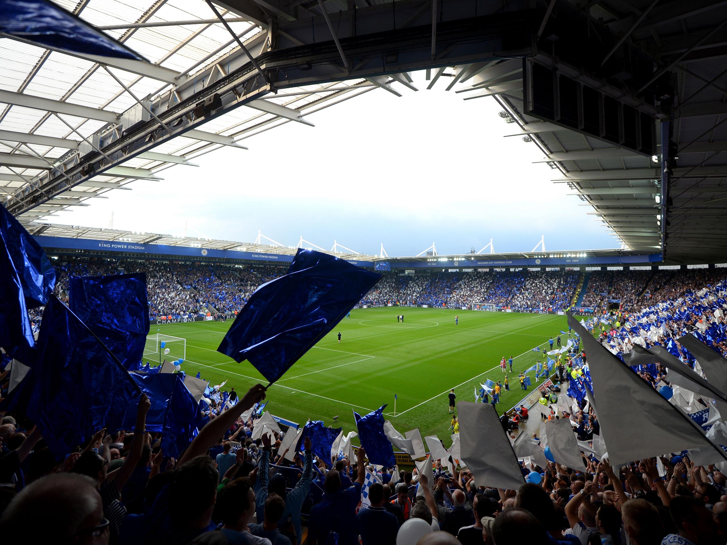 Pretty much everything turned blue in the stadium and the city at large