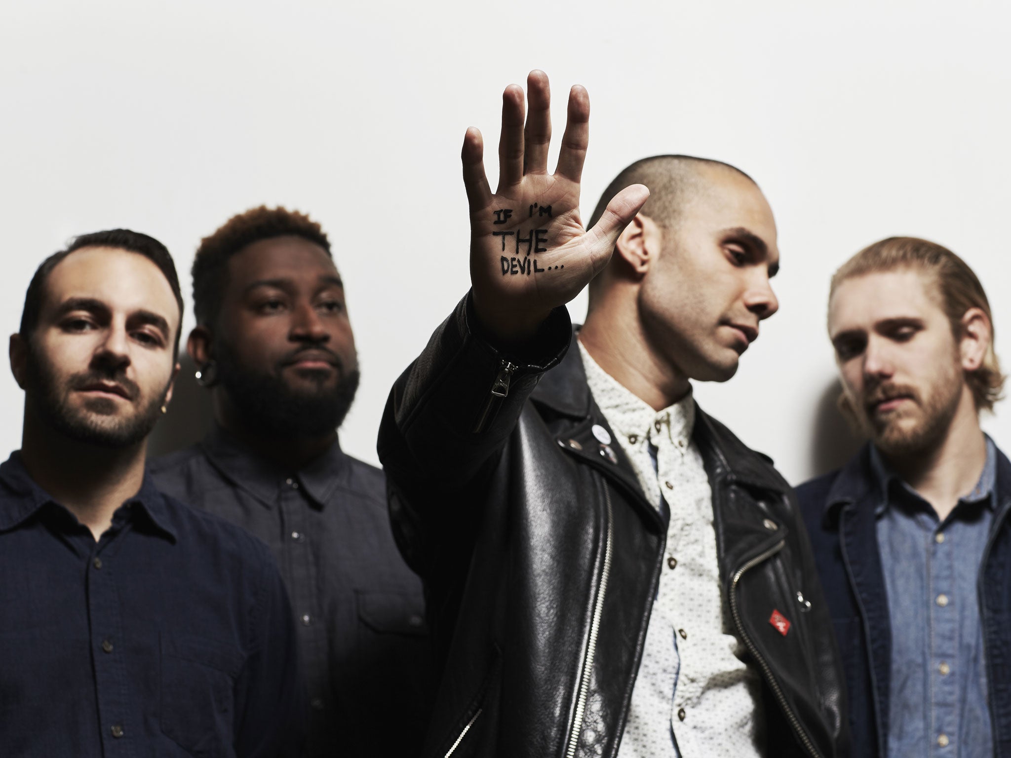 letlive., from left to right, Jeff Sahyoun, Loniel Robinson, Jason Aalon Butler and Ryan Johnson