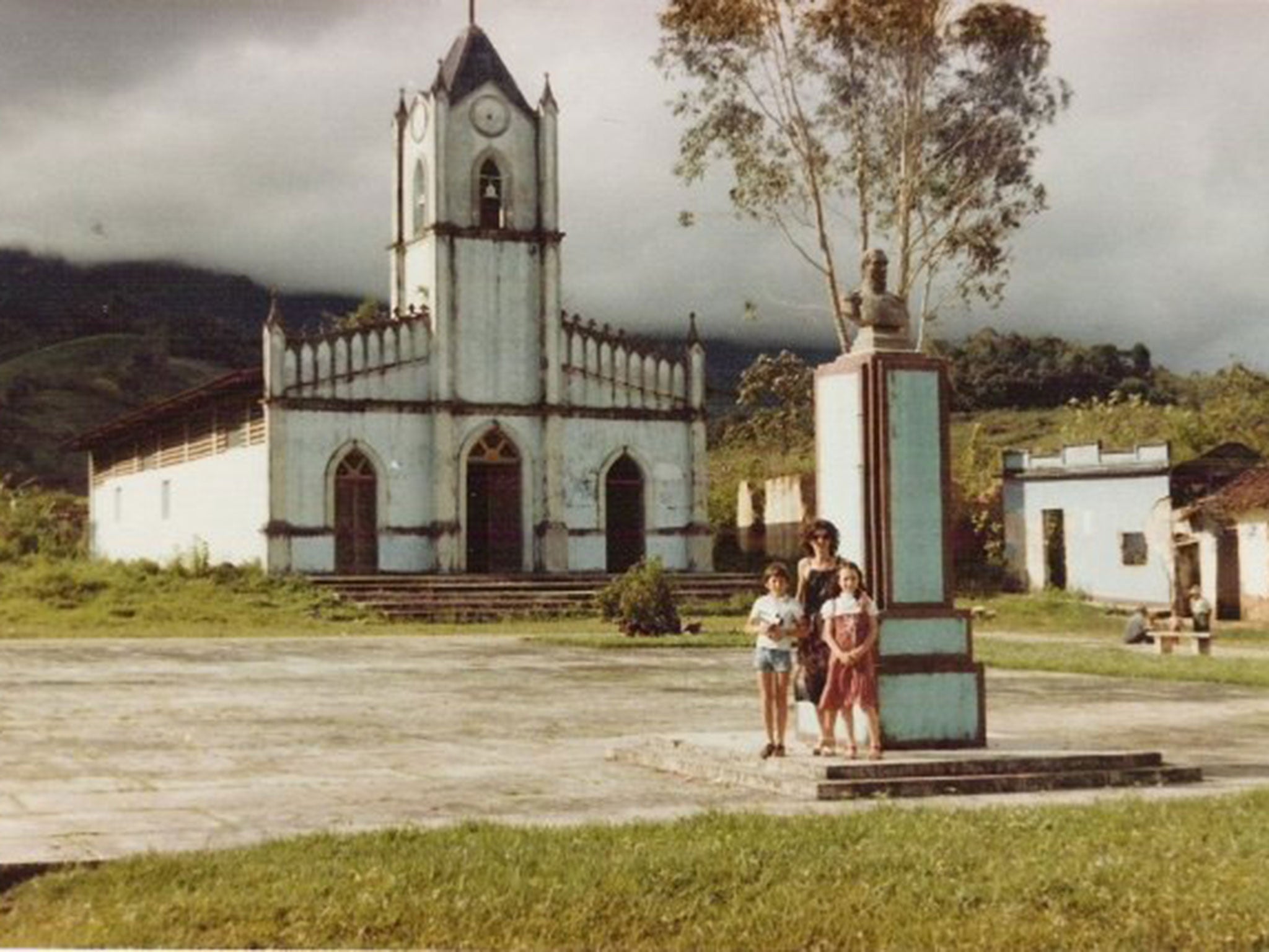 The Tachira government also released these photos showing the church before the flood