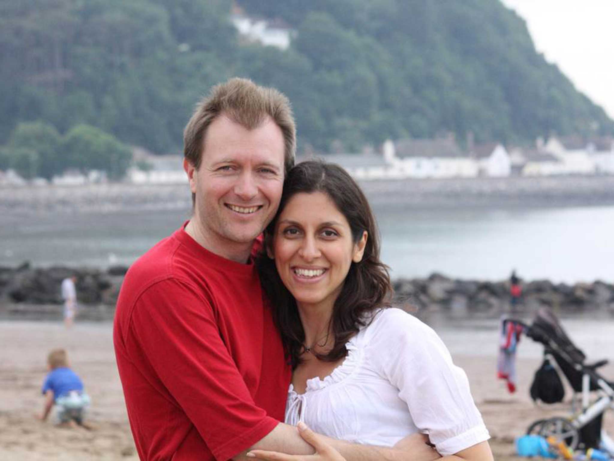 Richard Ratcliffe and his wife, Nazanin Zaghari-Ratcliffe, who has been detained without charge in Iran