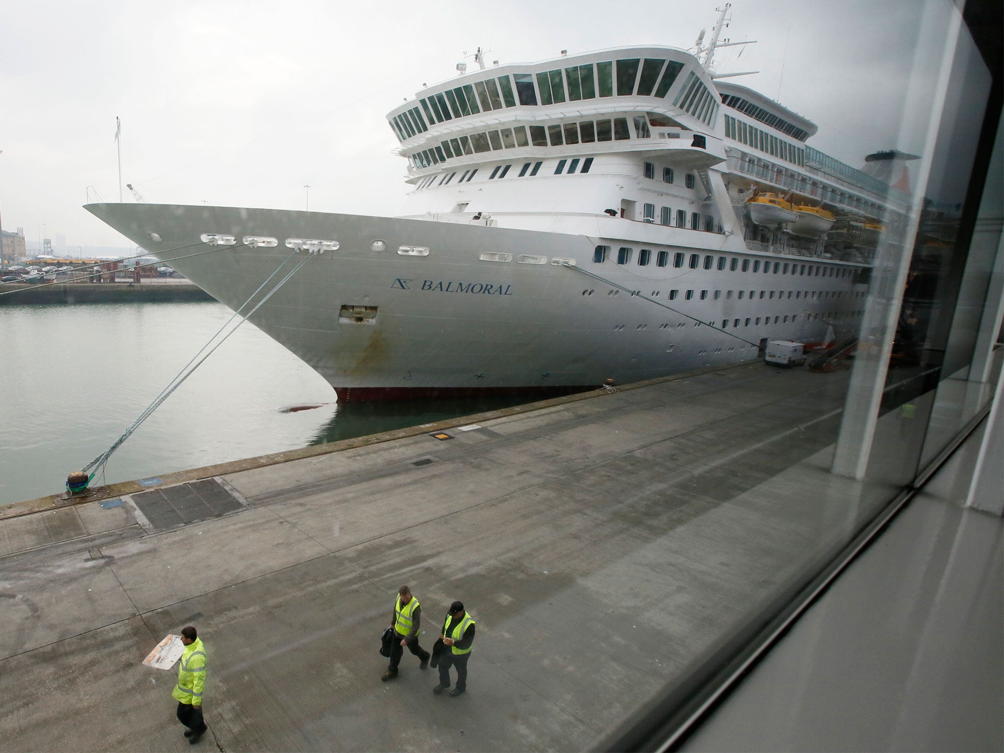 The Balmoral cruise ship left Southampton on April 8, before making stops in Portugal, Bermuda and the USA