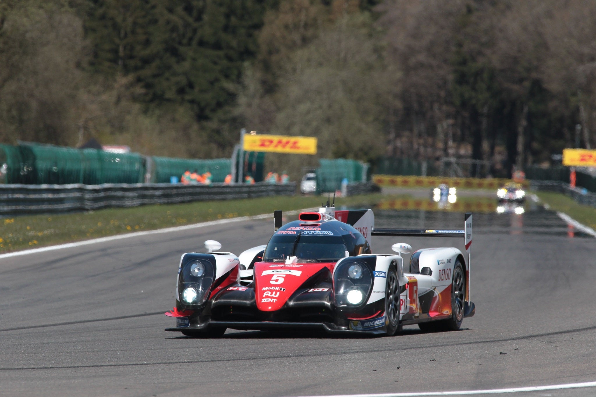 &#13;
The No 5 Toyota was forced out of the lead with an engine failure &#13;