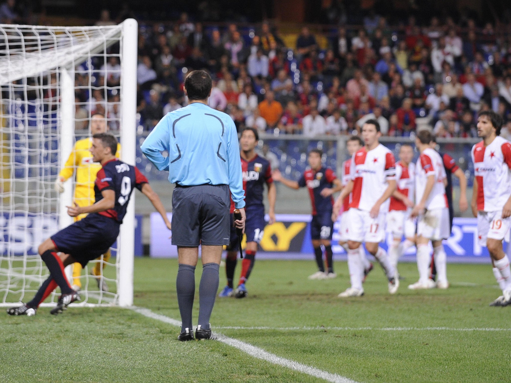 One of Platini's more controversial ideas was to place an assistant referee on each goal line