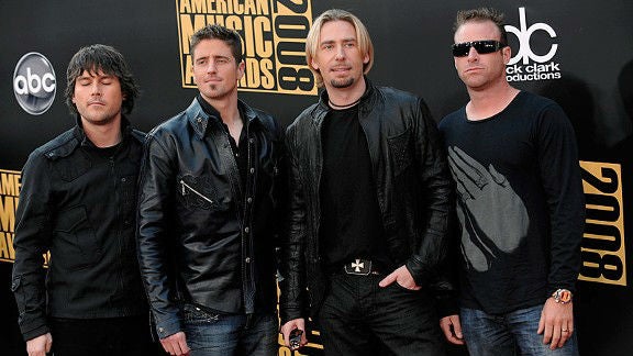 Nickelback, seen here debating their favourite diseases.