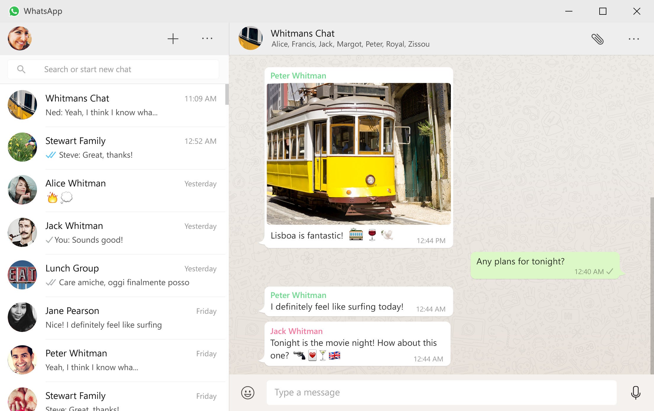 How WhatsApp's new desktop app looks in use