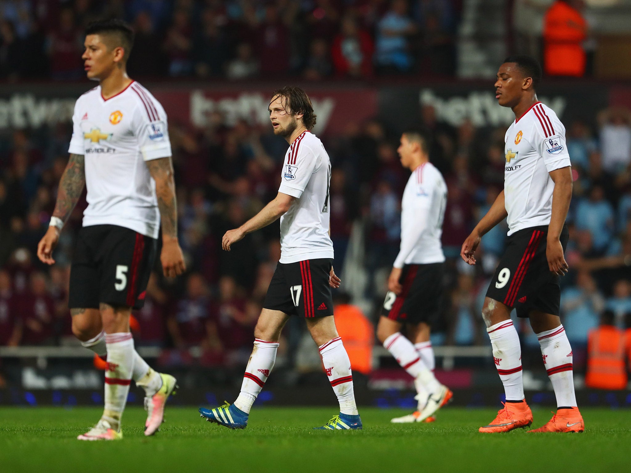 Louis Van Gaal has persisted with Daley Blind at centre-back recently but it cost his side on Tuesday night.