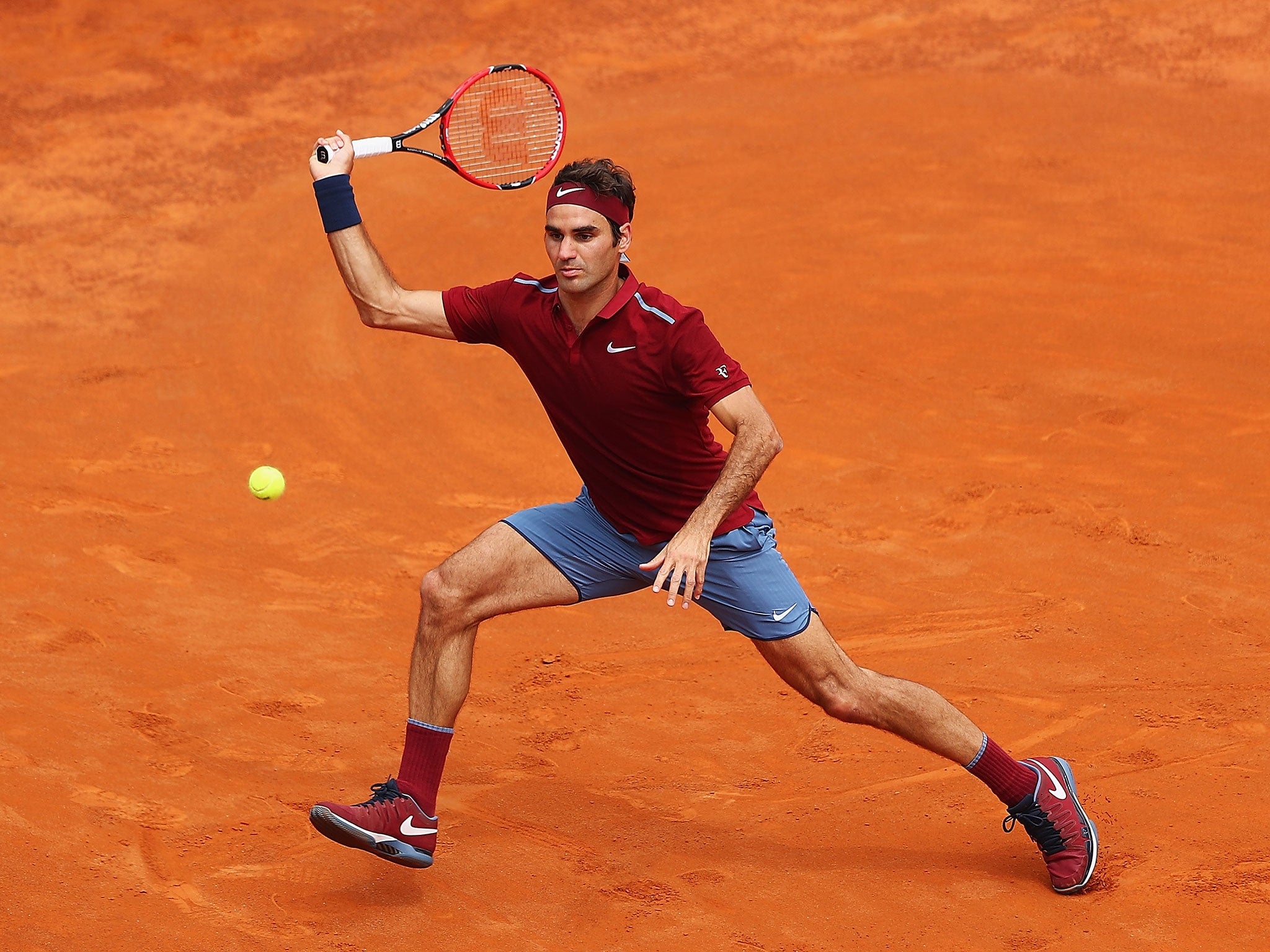 Roger Federer has always struggled against Nadal on clay