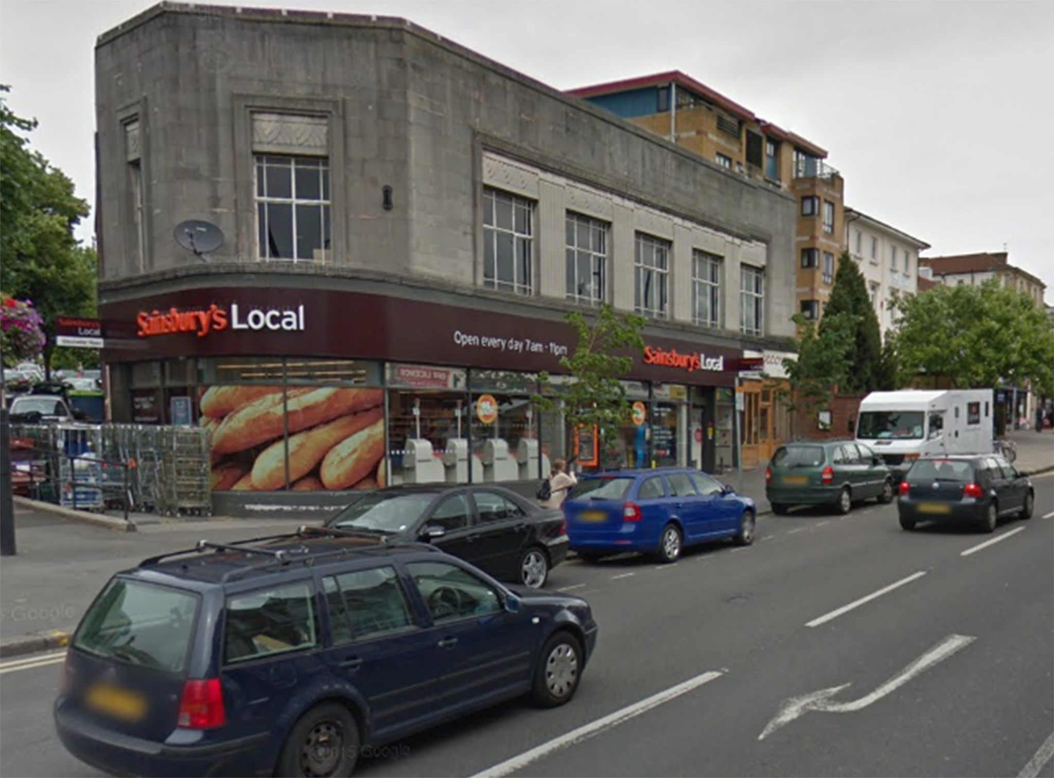 The incident took place outside a Sainsbury's Local