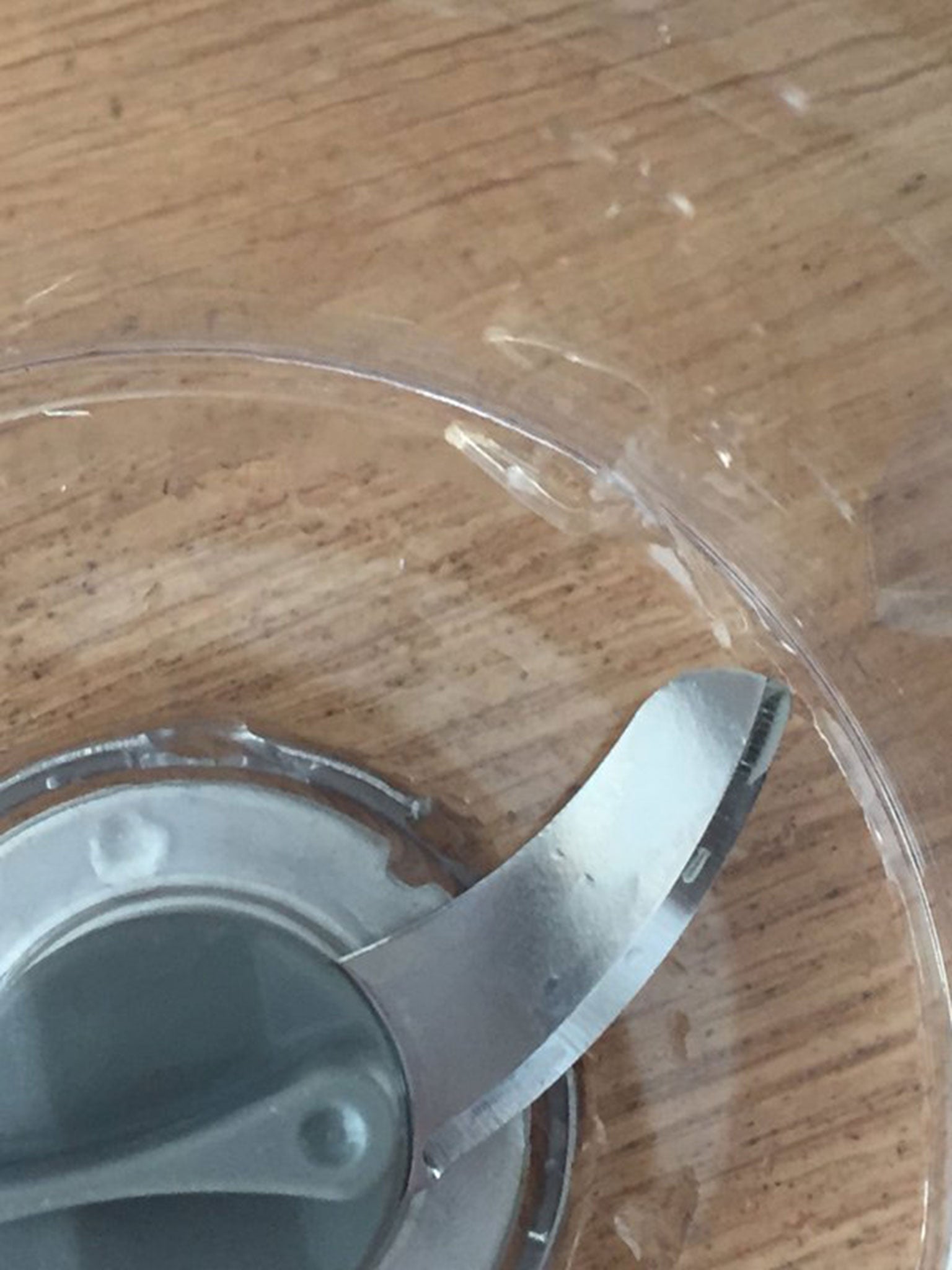 Natalie Haake says loose shards of plastic can be seen coming away from inside the blender