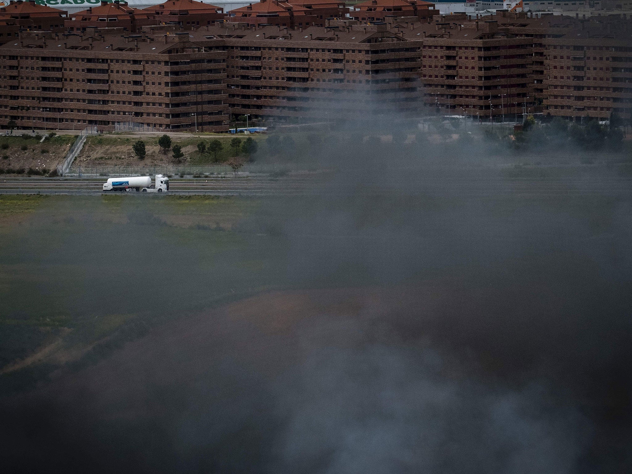 The dump is less than six miles from the housing complex in Sesena