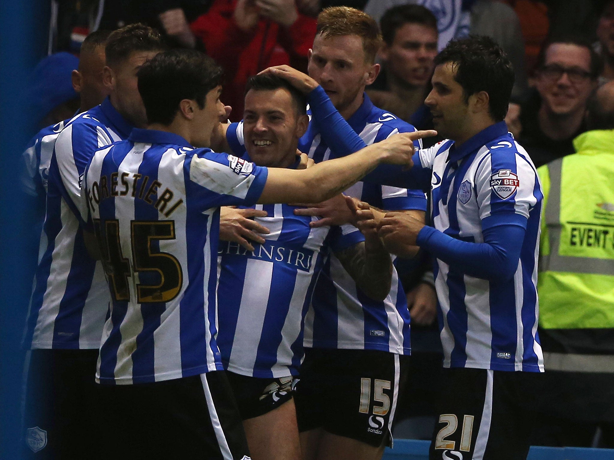 Ross Wallace scored the first goal just before first-half stoppage time