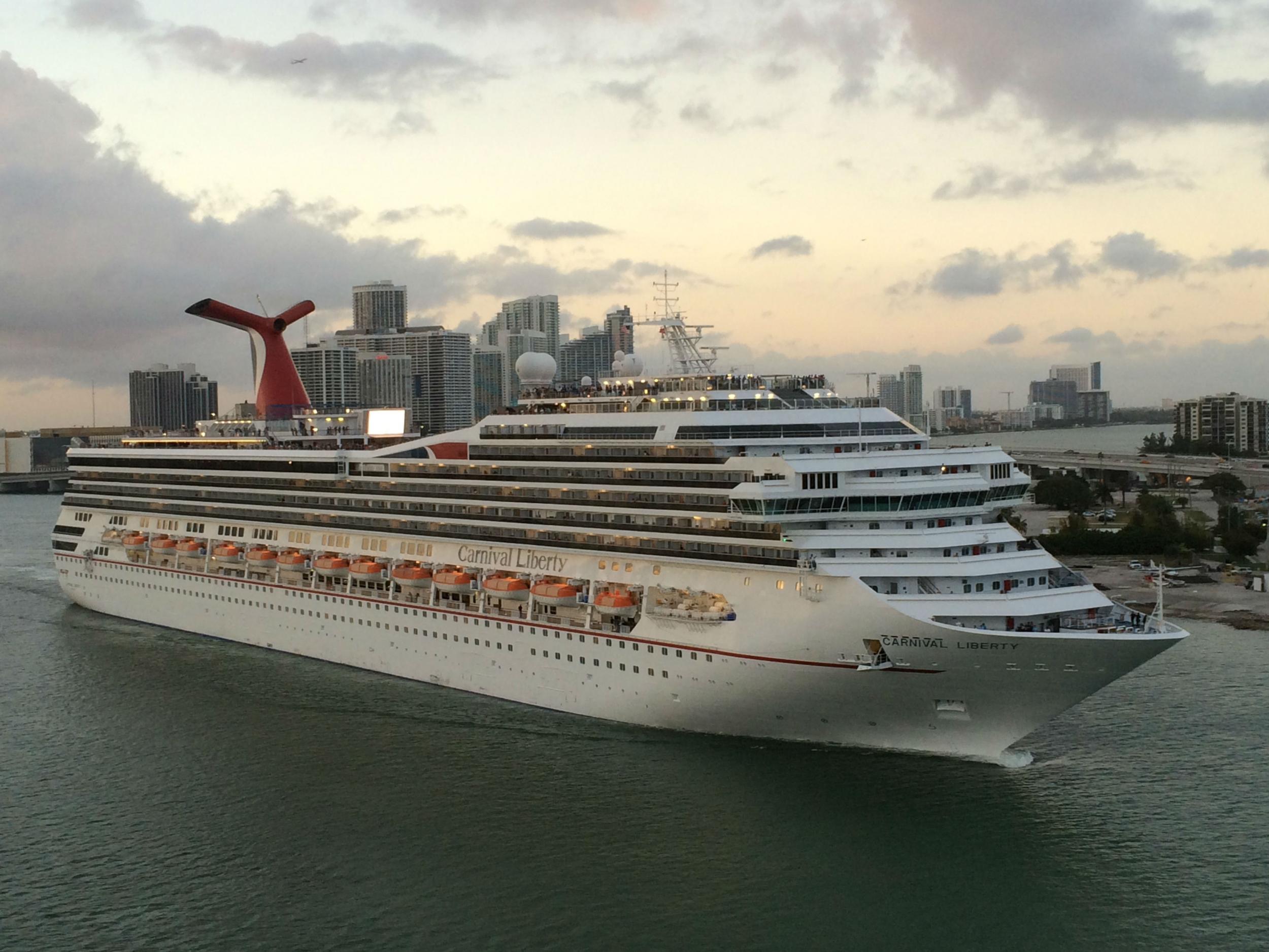 The cruise ship Carnival Liberty has 13 decks