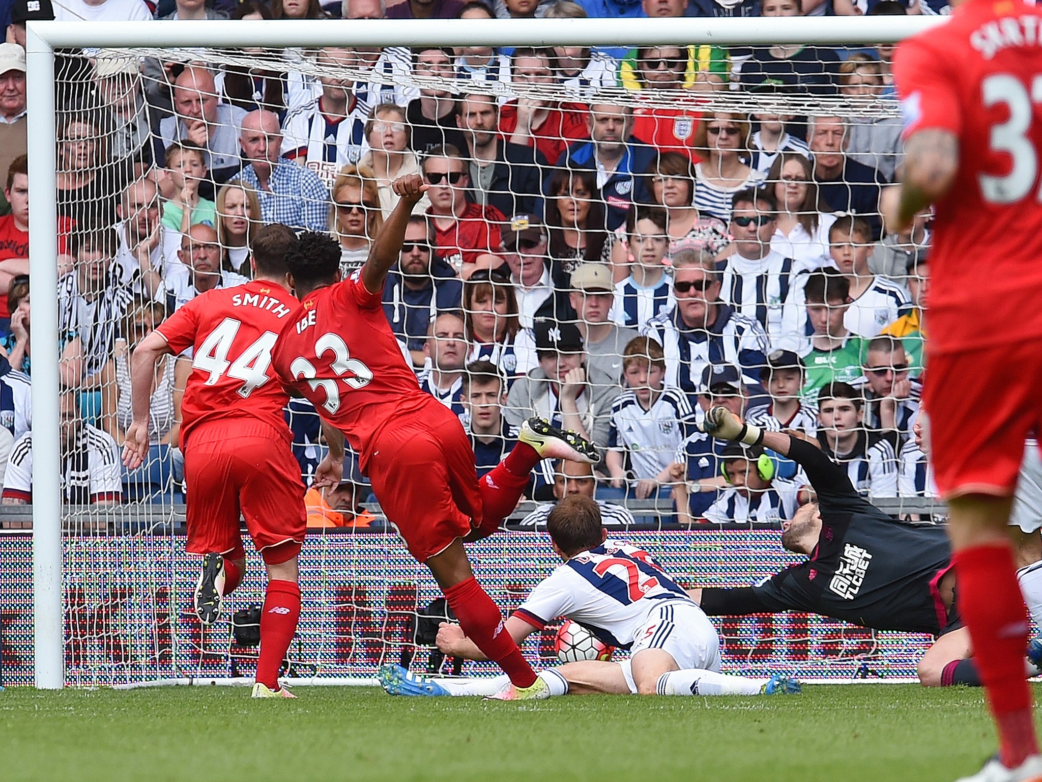 Jordon Ibe scores for Liverpool