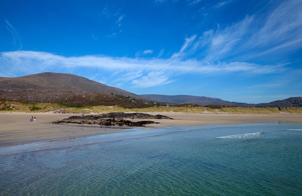 The coastline on the Ring of Kerry route