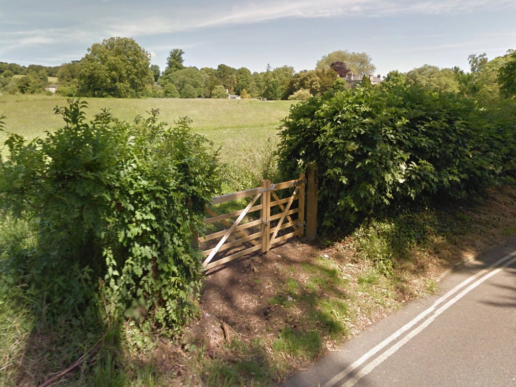 Weston Park East, Bath, where the severed foot was found by dog walkers on 19 February