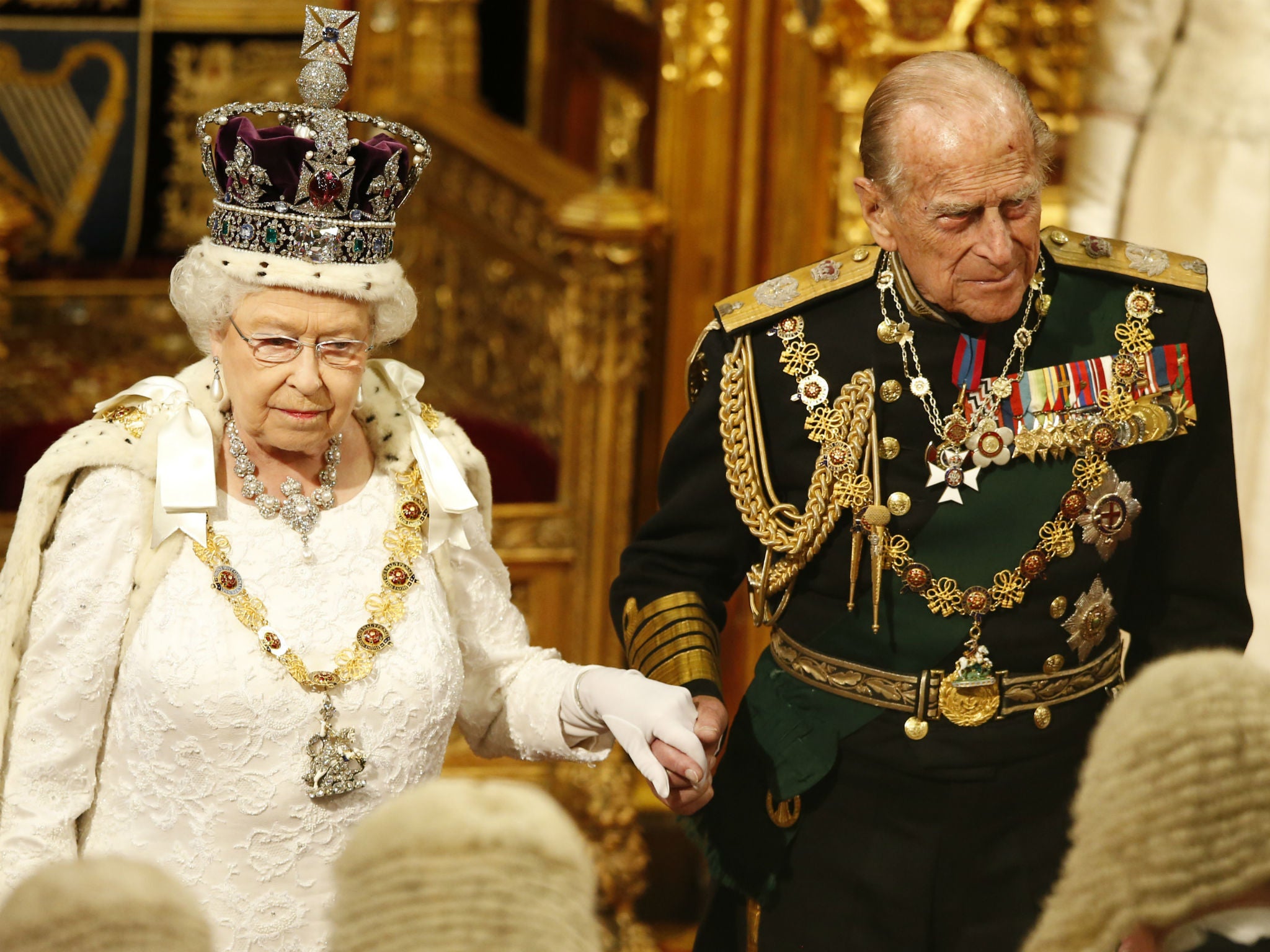 The Queen and the Duke of Edinburgh in the House of Lords